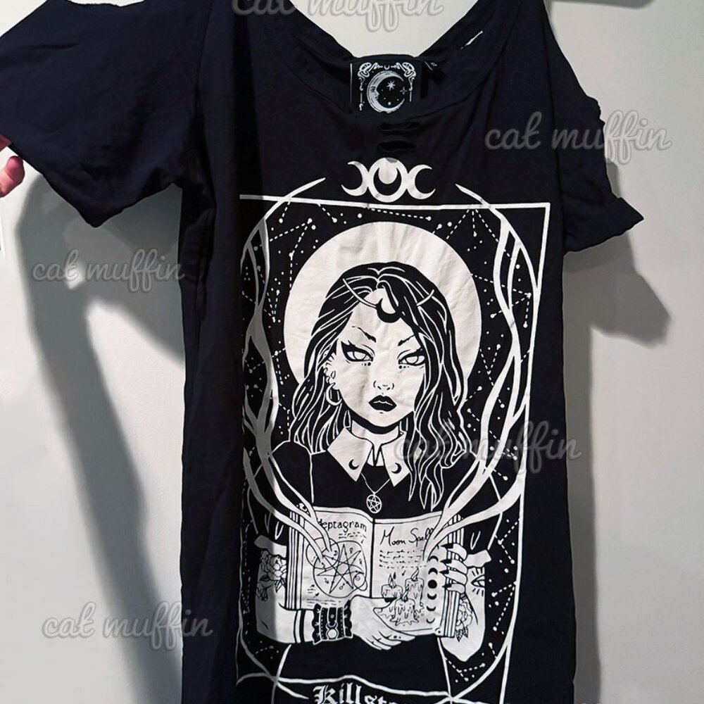 Killstar Moonspell Distress Top New!! Htf! View 2
